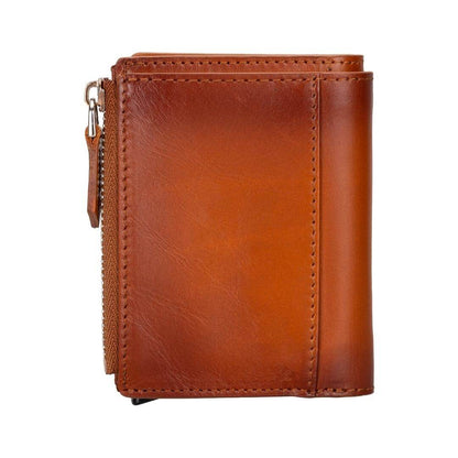 glenrock genuine cowhide leather pop up card holder wallet - toronata - 