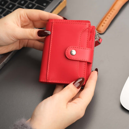 Glenrock Red Leather Pop-up Cardholder Wallet - TORONATA - color_