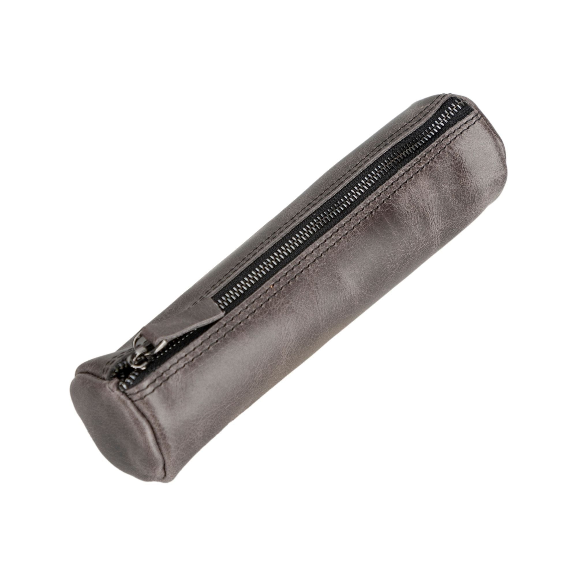 Leather Pencil Case - Handcrafted Premium Zippered Pen Pouch