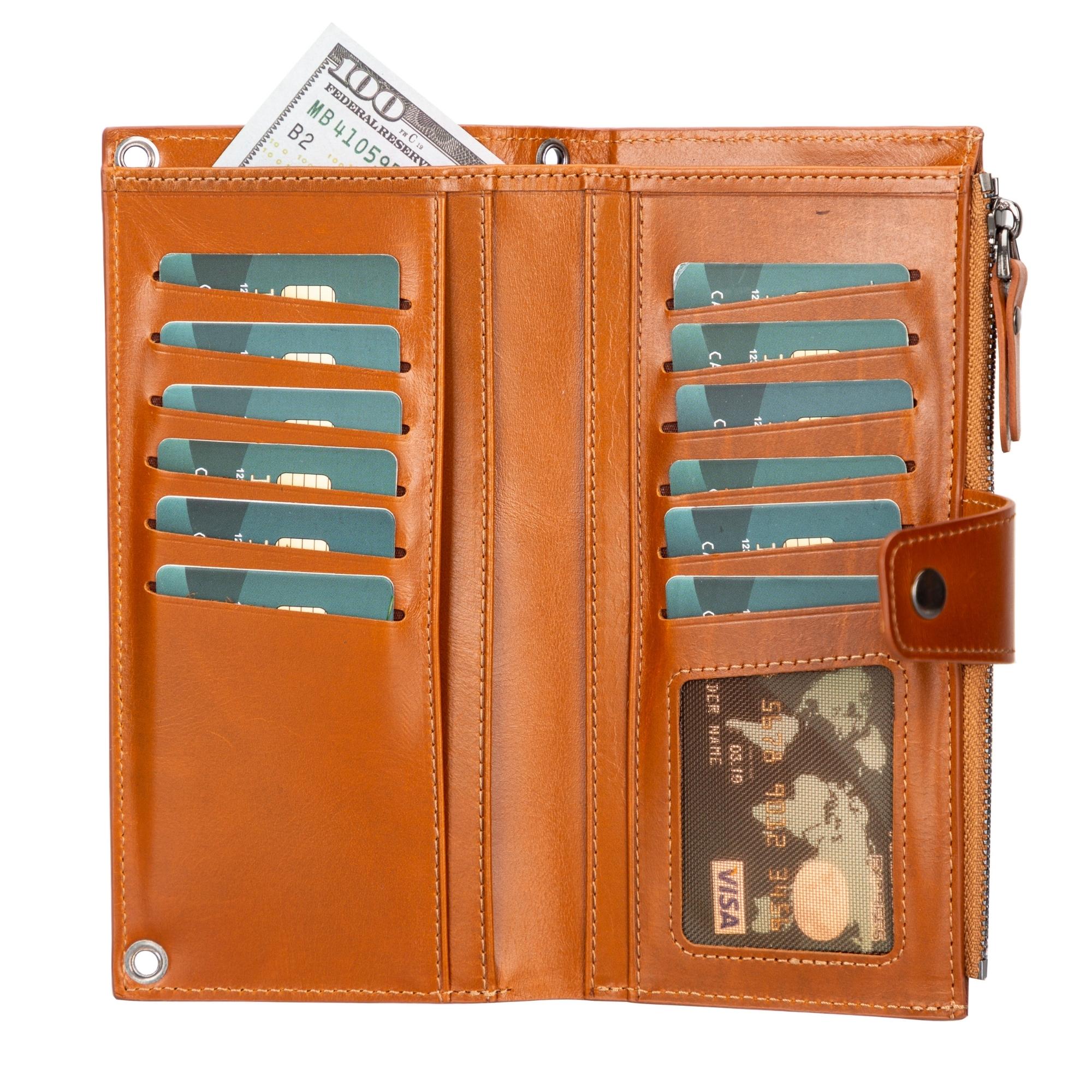 Womens tan online wallet