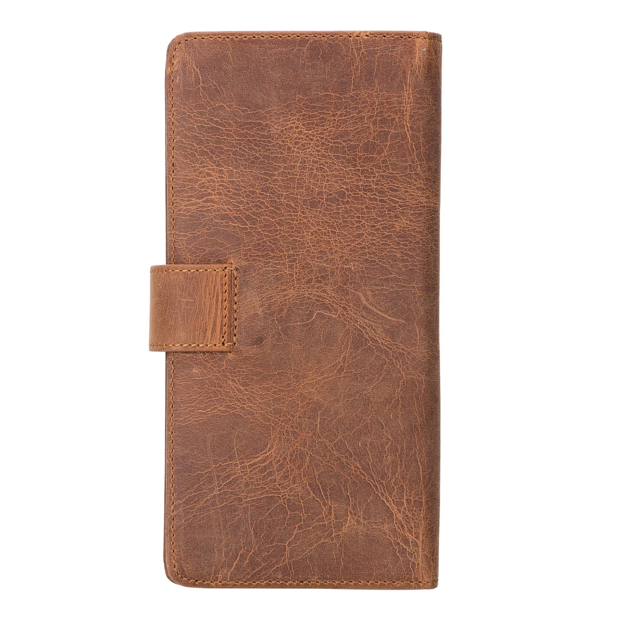 Lander Leather Phone Wallet and Multiple Card Holder for Women - Antic Brown - 6.9" - TORONATA