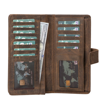 lander leather phone wallet and multiple card holder for women - toronata - 