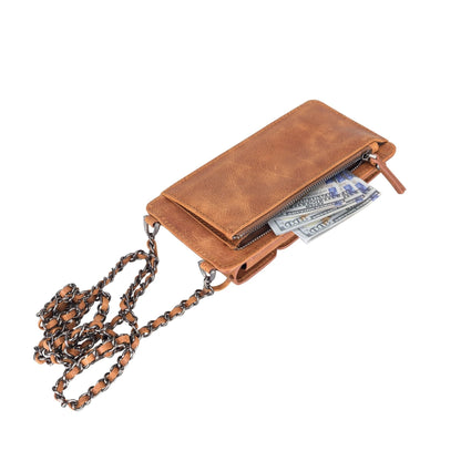 lovell crossbody leather phone wallet - toronata - 