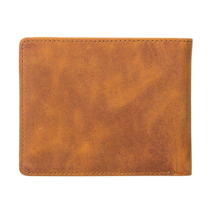 lusk slim bifold design handcrafted men's genuine leather wallet - toronata - 