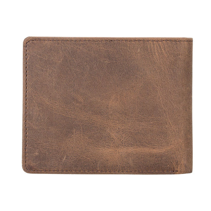 lusk slim bifold design handcrafted men's genuine leather wallet - toronata - 