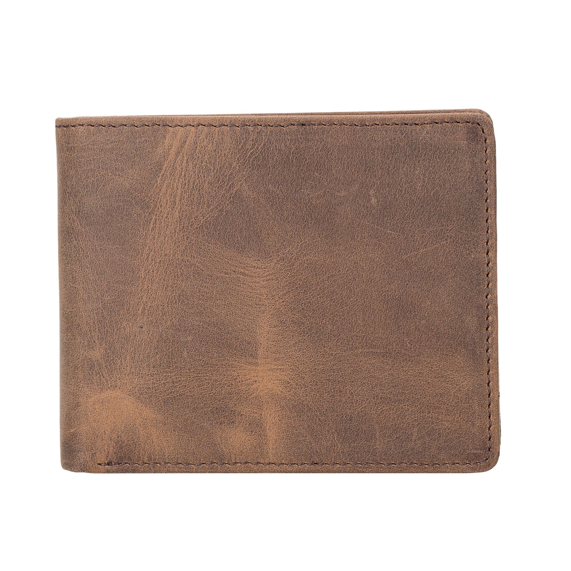 Men Coffee Distressed Leather Premium Casual Wallet with Multiple Card -  Leather Skin Shop