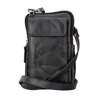 niagara leather crossbody phone bag for men - toronata - 