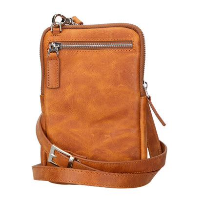 niagara leather crossbody phone bag for men - toronata - 