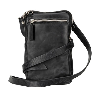 niagara leather crossbody phone bag for men - toronata - 