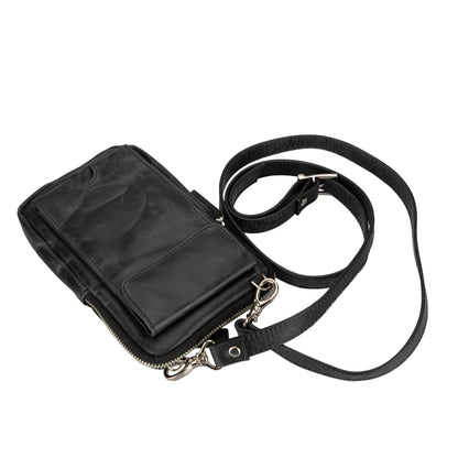 niagara leather crossbody phone bag for men - toronata - 