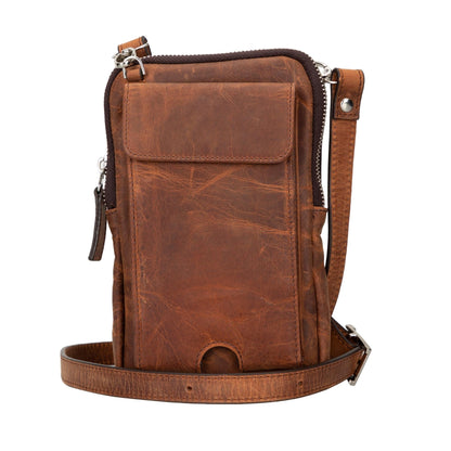 niagara leather crossbody phone bag for men - toronata - 