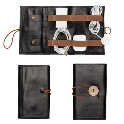 Salida Travel Pouch and Premium Leather Cable Organizer - TORONATA - 