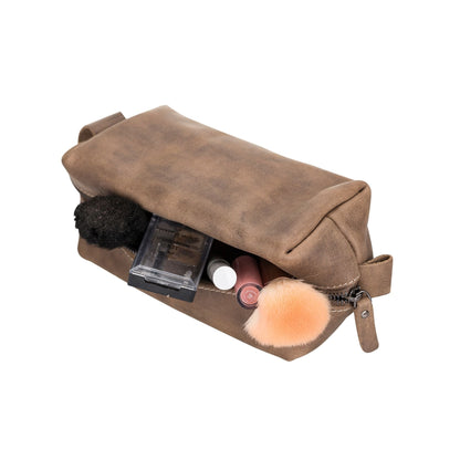 thayne cow leather makeup bag for women - toronata - 