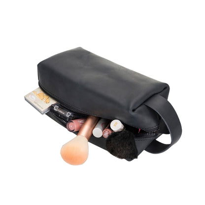 thayne cow leather makeup bag for women - toronata - 