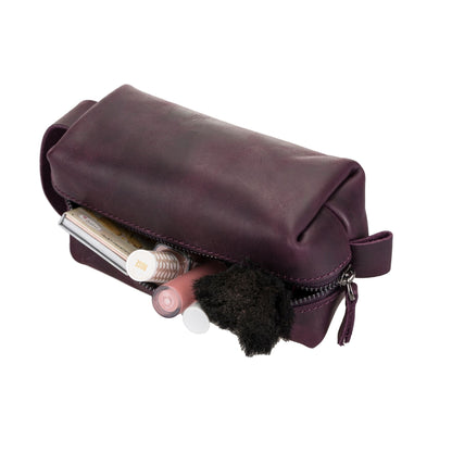 thayne cow leather makeup bag for women - toronata - 