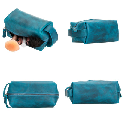 thayne cow leather makeup bag for women - toronata - 