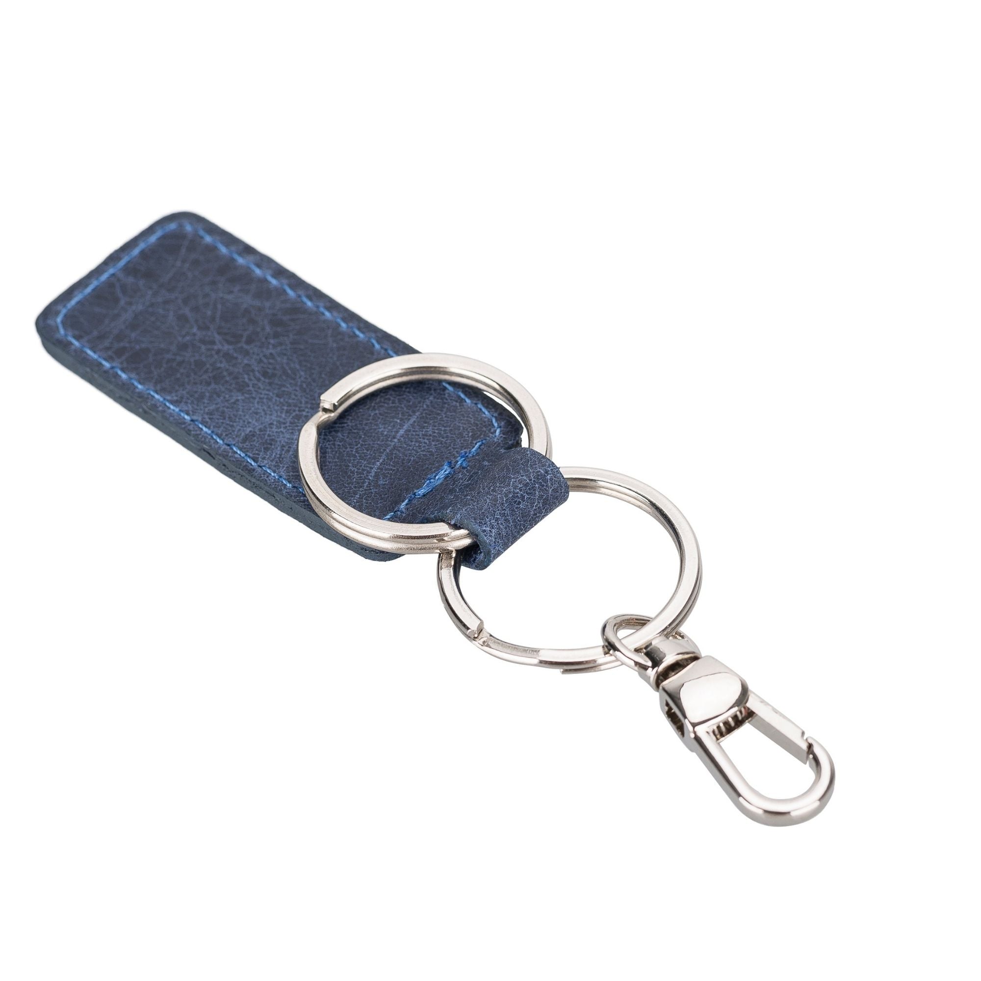 Blue deals leather keychain