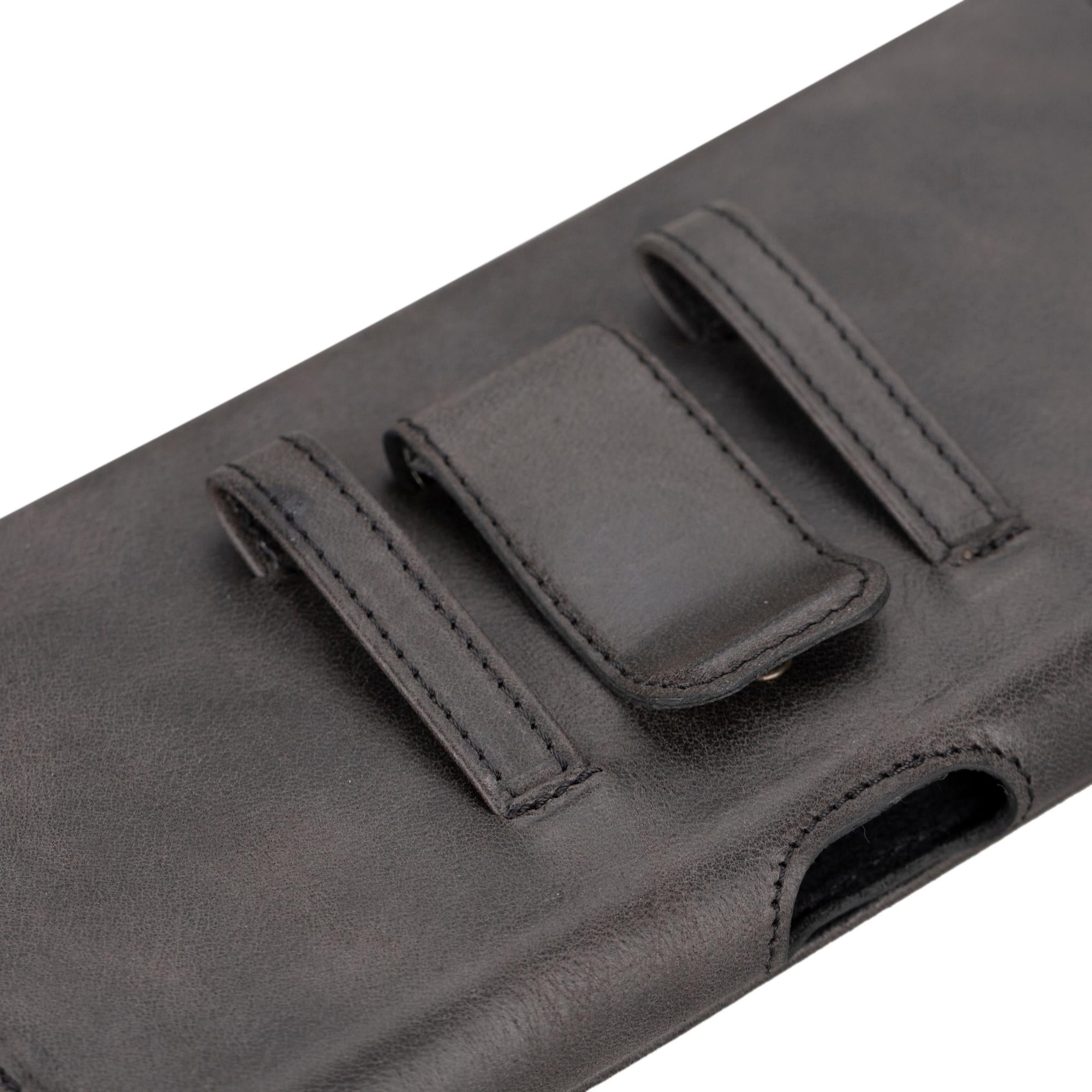 Yonkers Security Belt-Mounted Leather Phone Holster